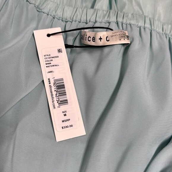 Alice + Olivia Rowen Tiered Square Neck Dress Size Medium NEW - Picture 7 of 9
